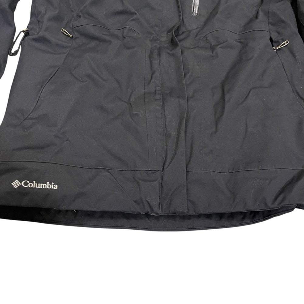 Columbia Titanium Omni-Tech Black Ski Jacket Coat Embroidered Detail Women’s - Picture 2 of 12